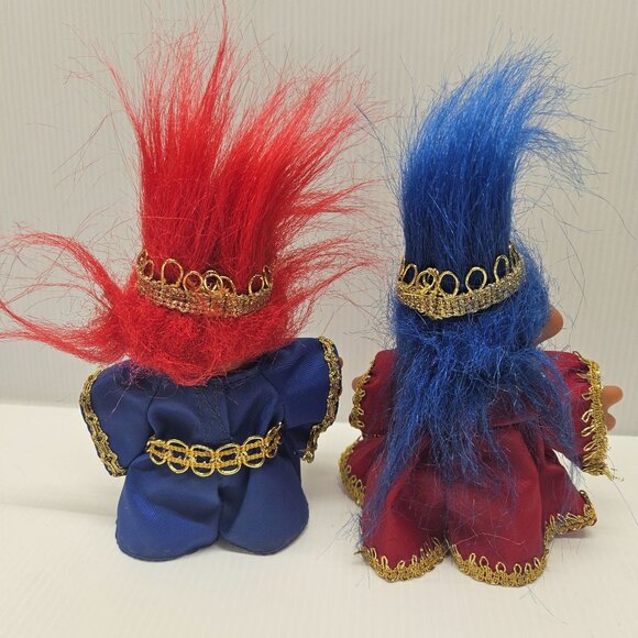 Totally Troll Dolls King Azul And Queen Ruby Playmates Toys 2001 - Picture 3 of 5